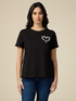 T-shirt with jewel embroidery image number 0