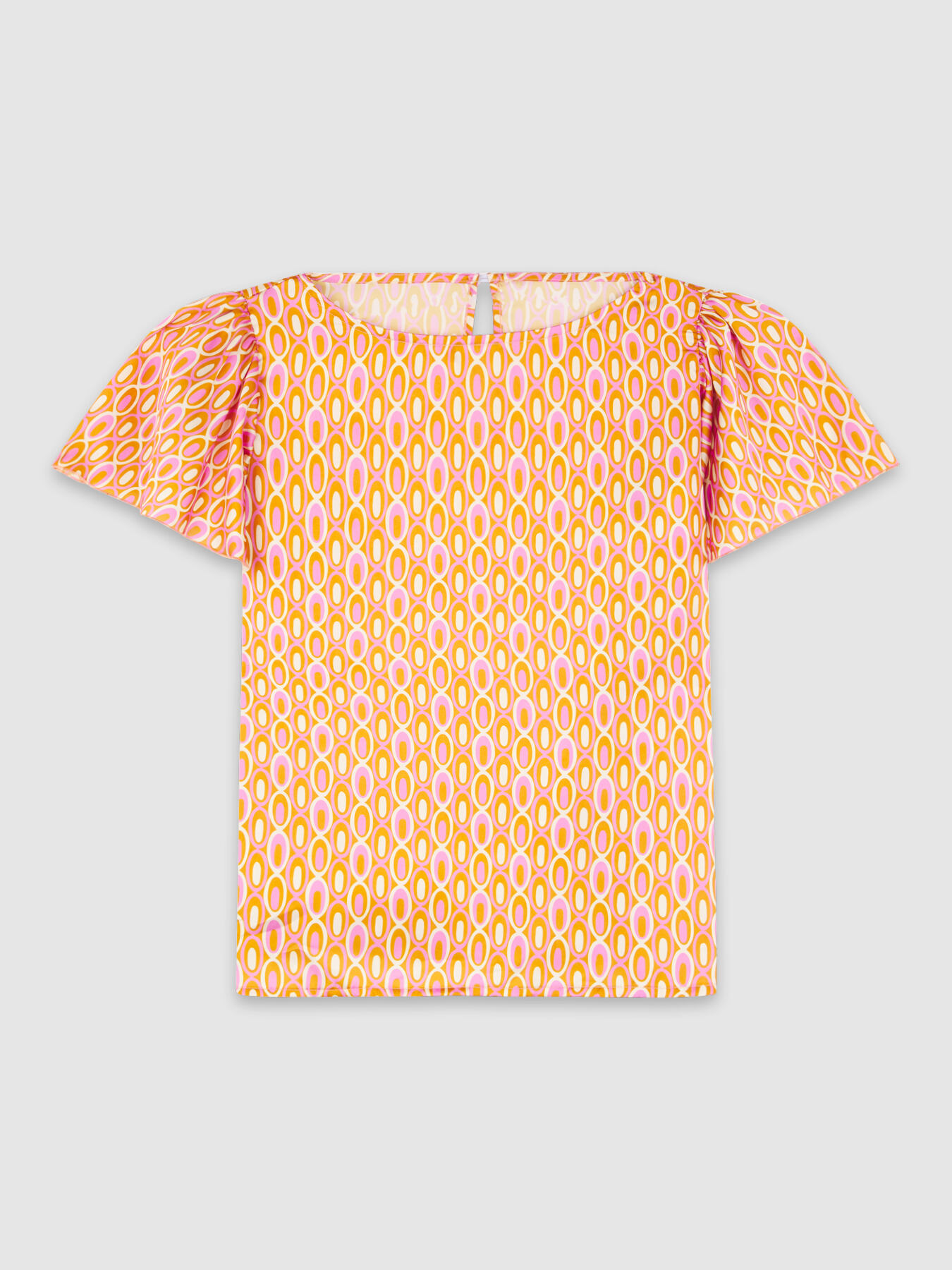 Patterned satin blouse image number 3