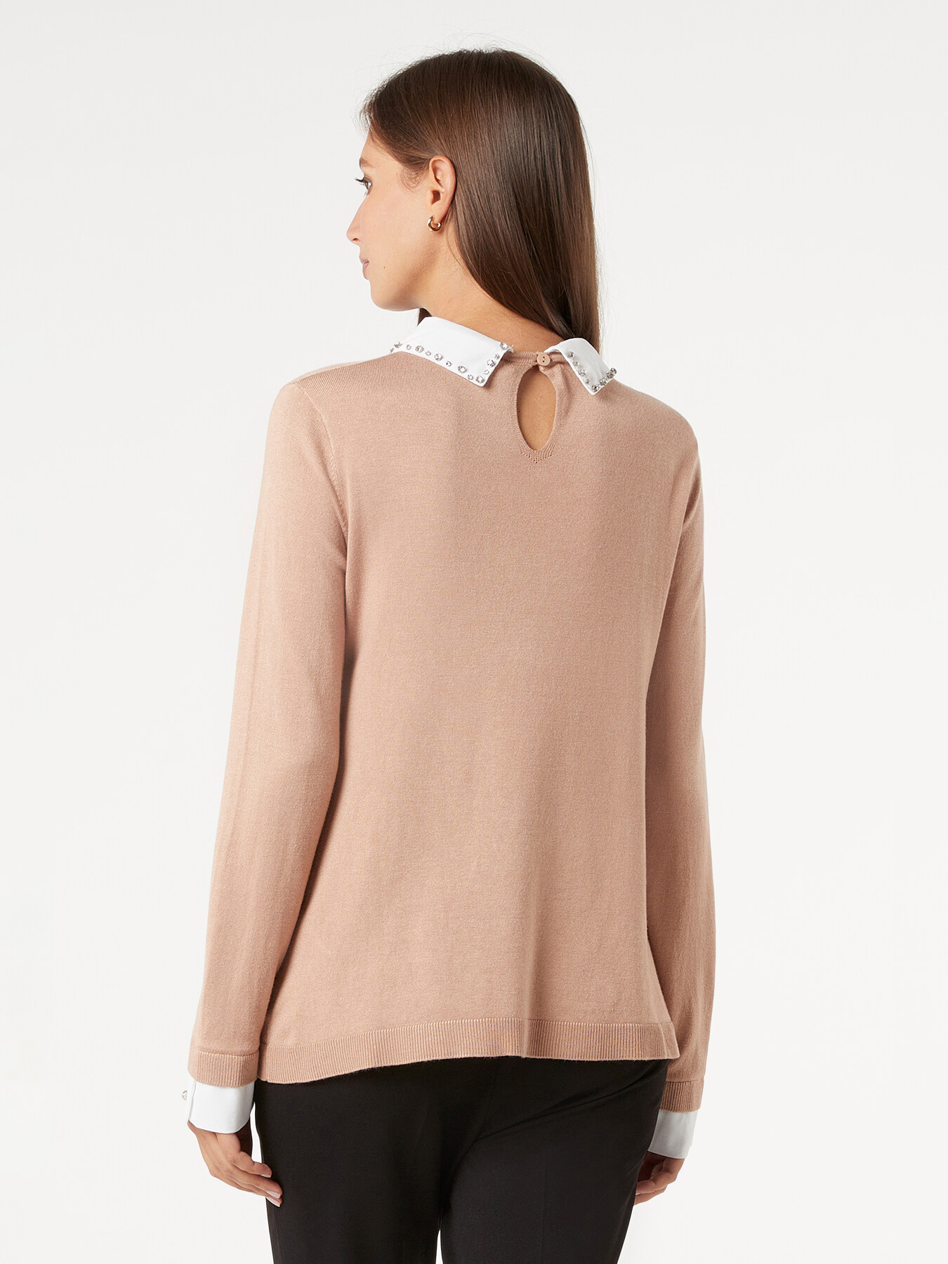 Overlay effect sweater image number 1