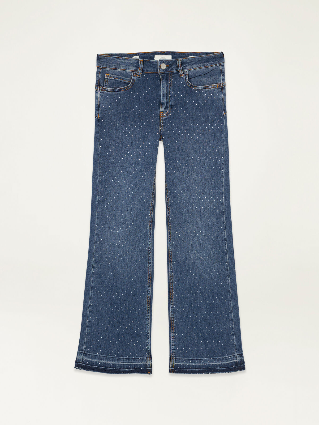 Little Flare Jeans mit kleinen Nieten image number 3