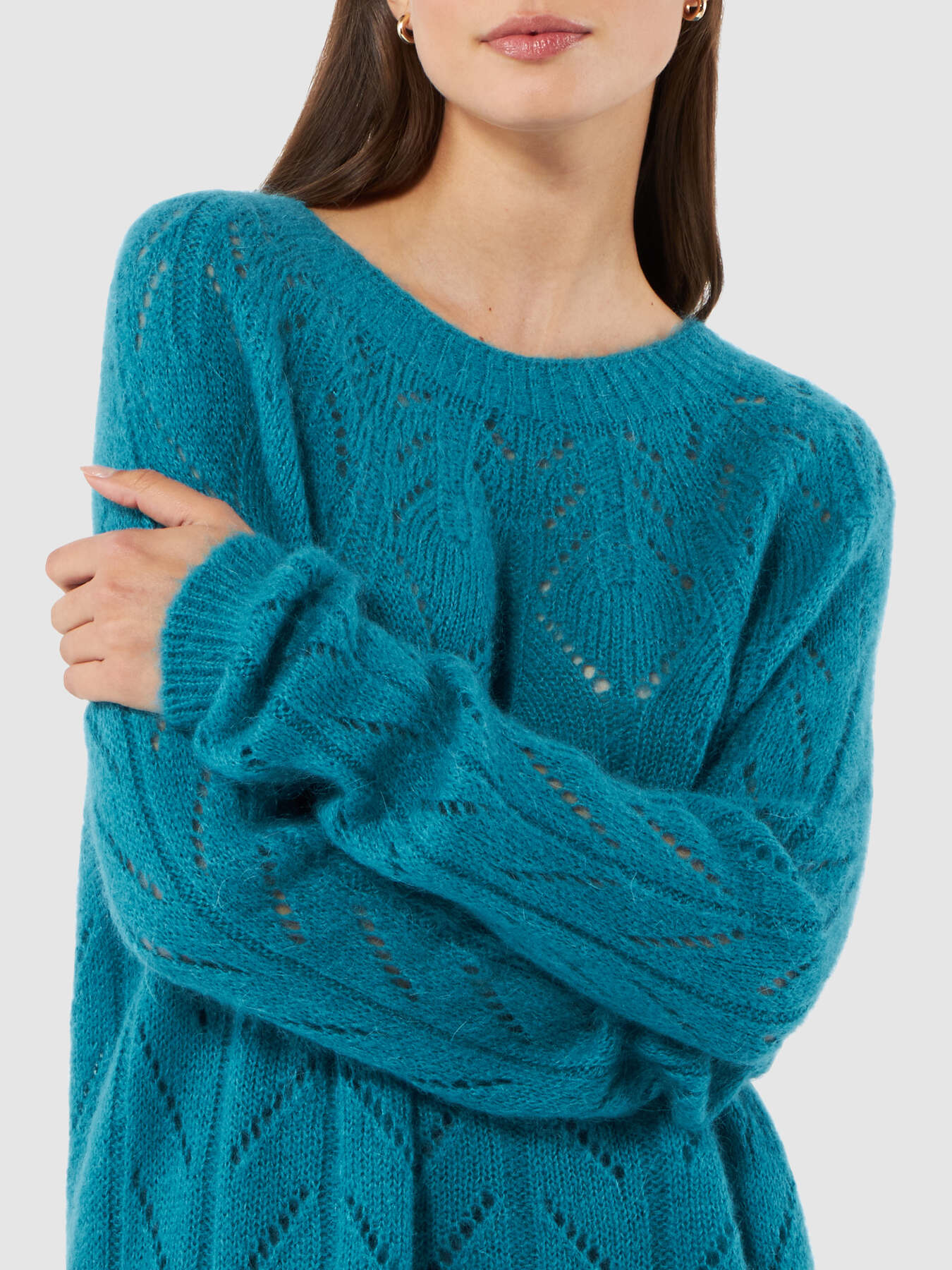 Maglia traforata misto mohair image number 3