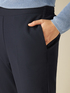 Pantaloni din material scuba crep stretch image number 2