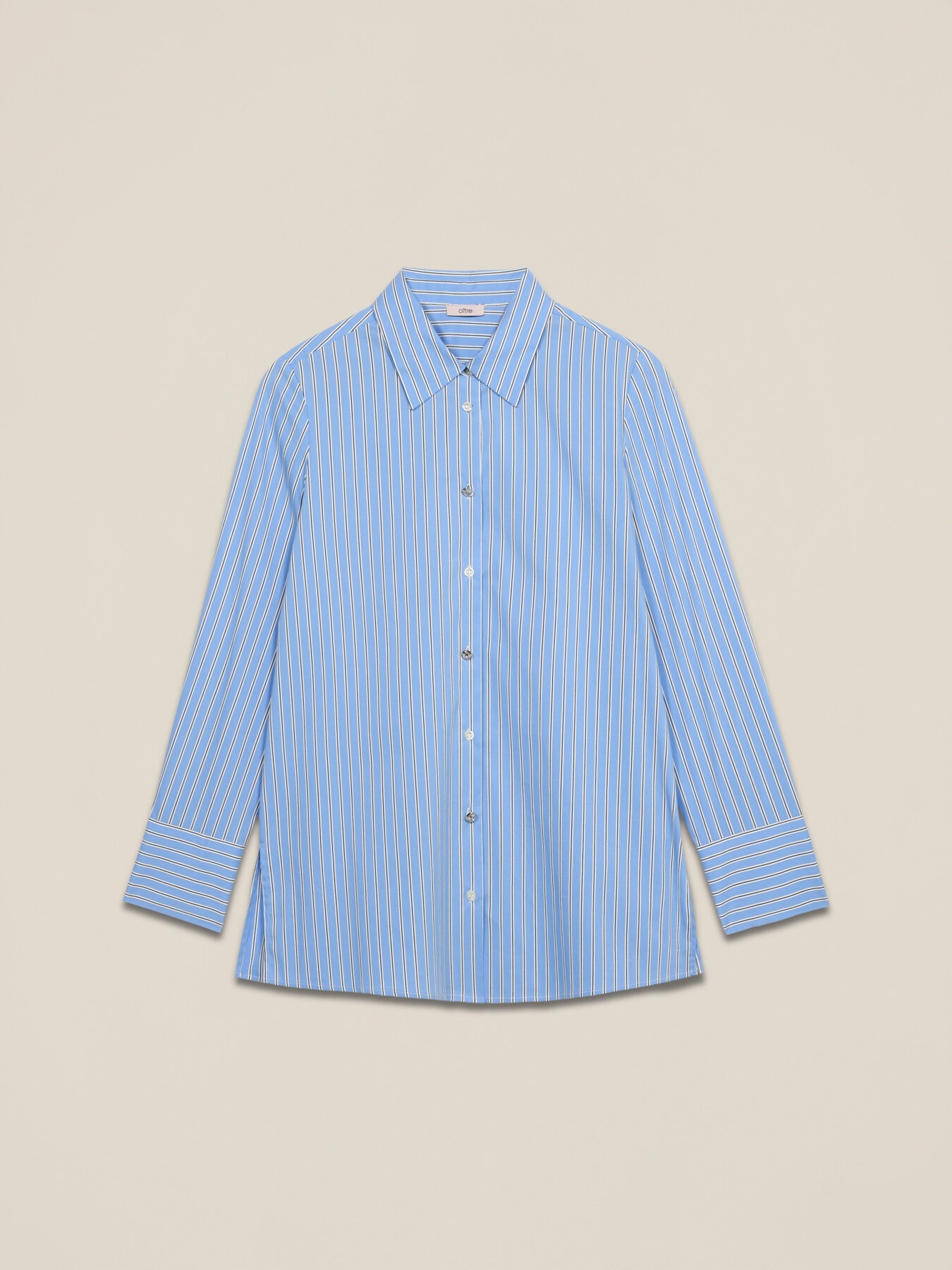 Camicia in popeline a righe image number 3