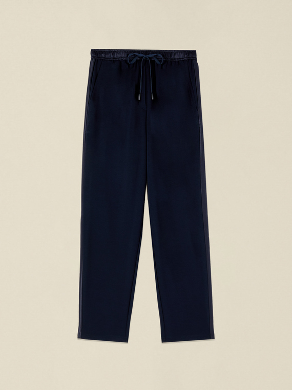 Jogginghose mit Satin-Details