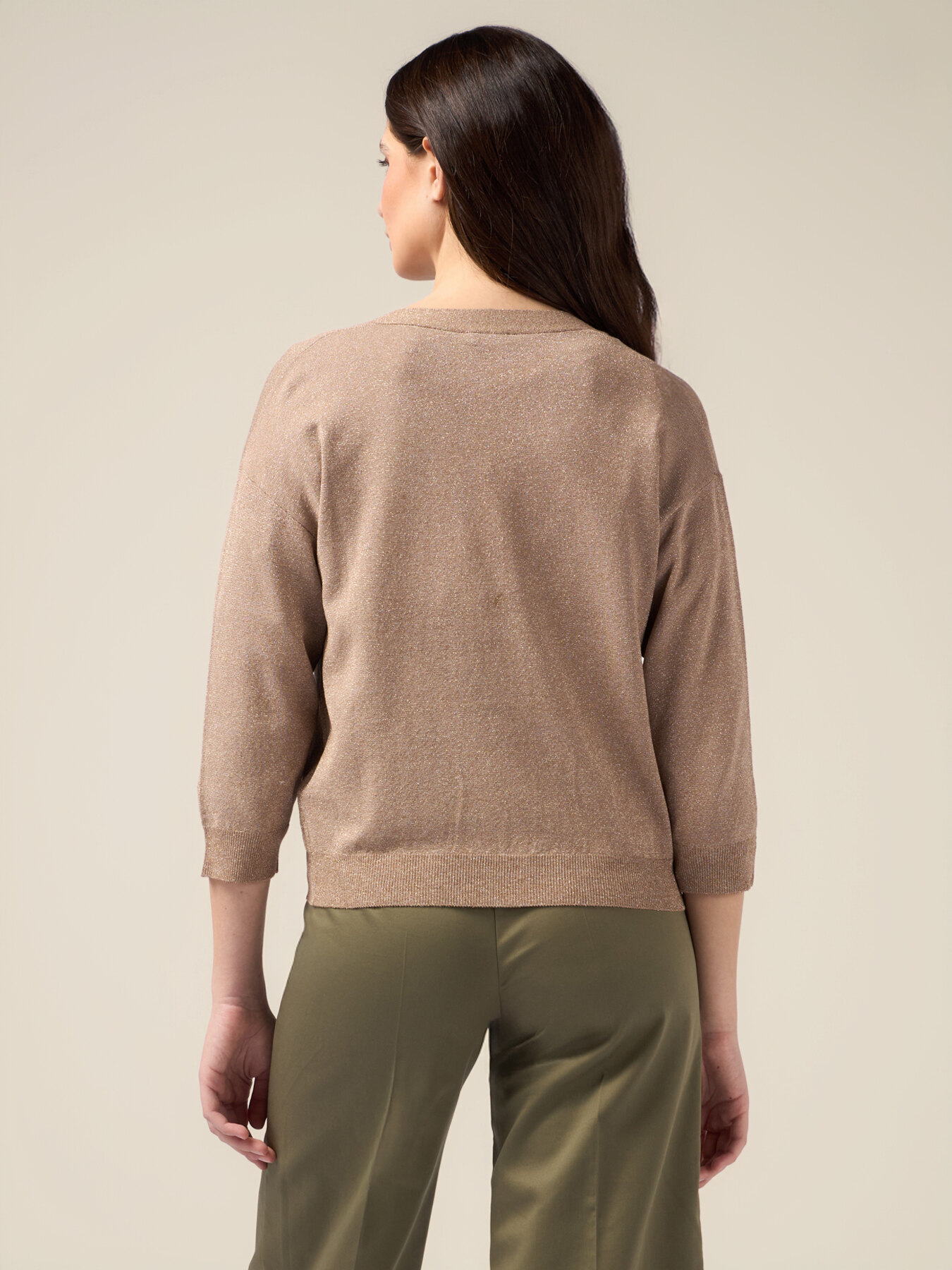 Cardigan lurex misto viscosa image number 1