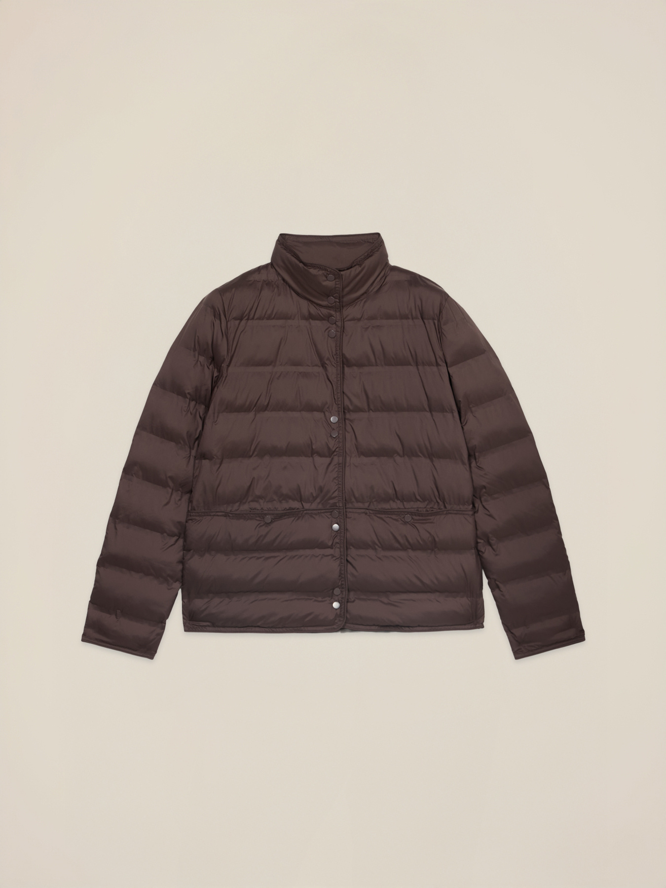 Nylon-Daunenjacke mit hohem Kragen image number 3