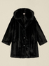 Coat in plush fabric image number 3