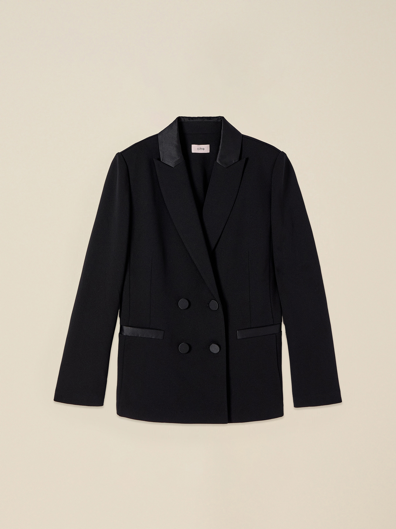 Doppelreihiger Blazer mit bezogenen Kn&ouml;pfen image number 3