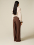 Pantalon large en m&eacute;lange de viscose image number 1