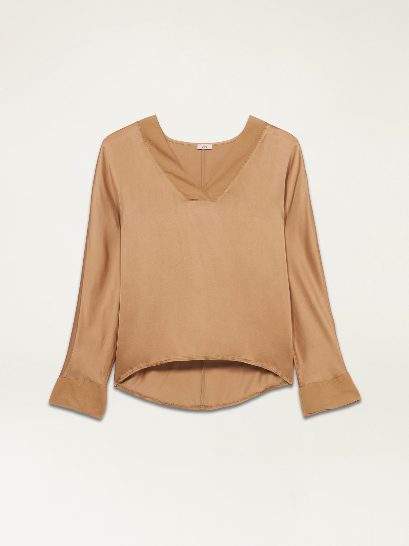 Langarmbluse aus Viskosesatin image number 3