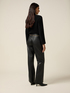 Synthetic fabric trousers image number 1