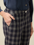 Carrot pants in check flannel image number 2