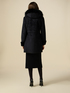 Midi length faux sheepskin jacket image number 1