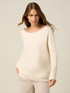 Sweater with boat neckline image number 0