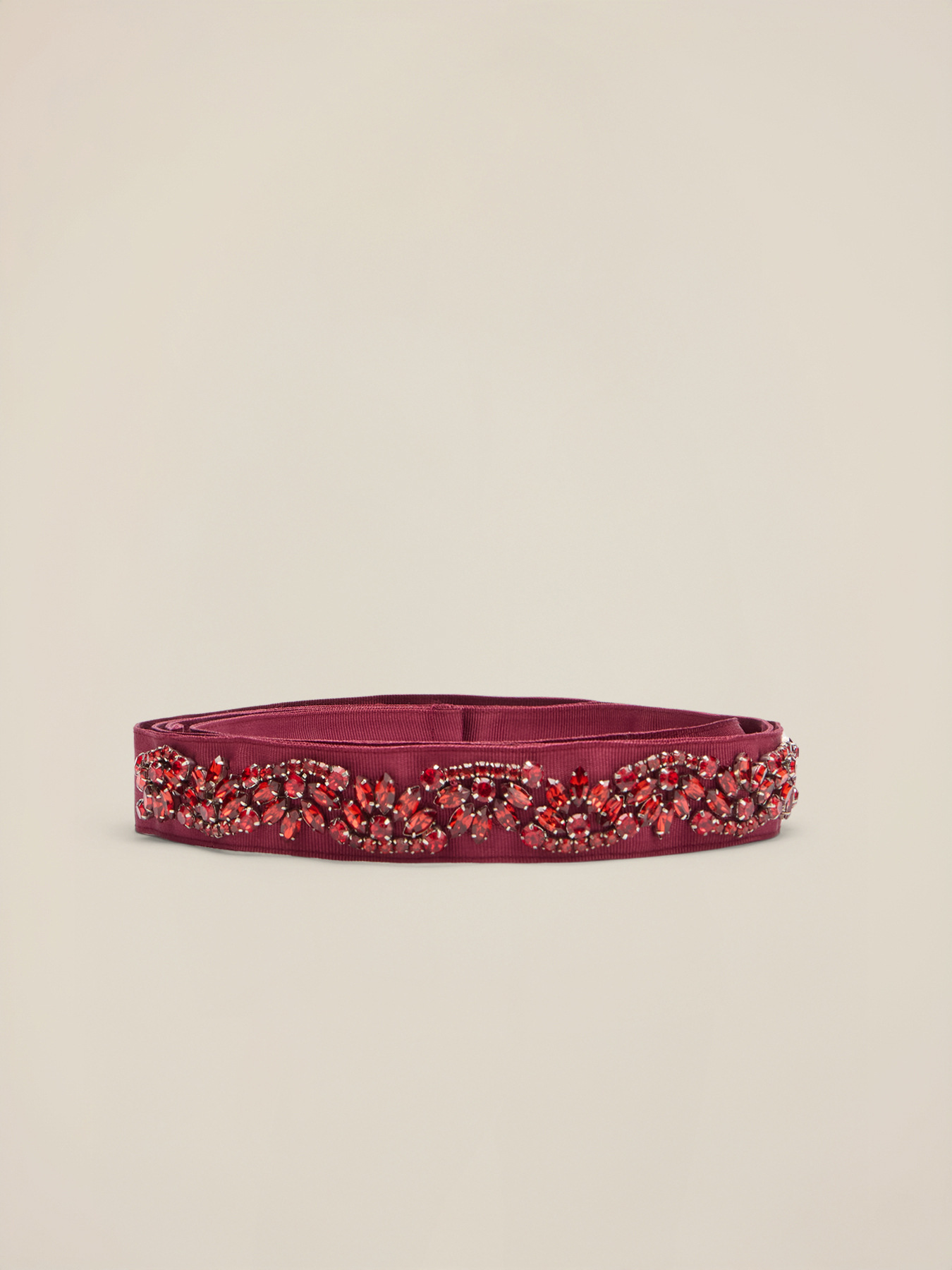 Fabric belt with appliqu&eacute;s image number 1