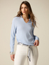 V-neck polo sweater image number 0
