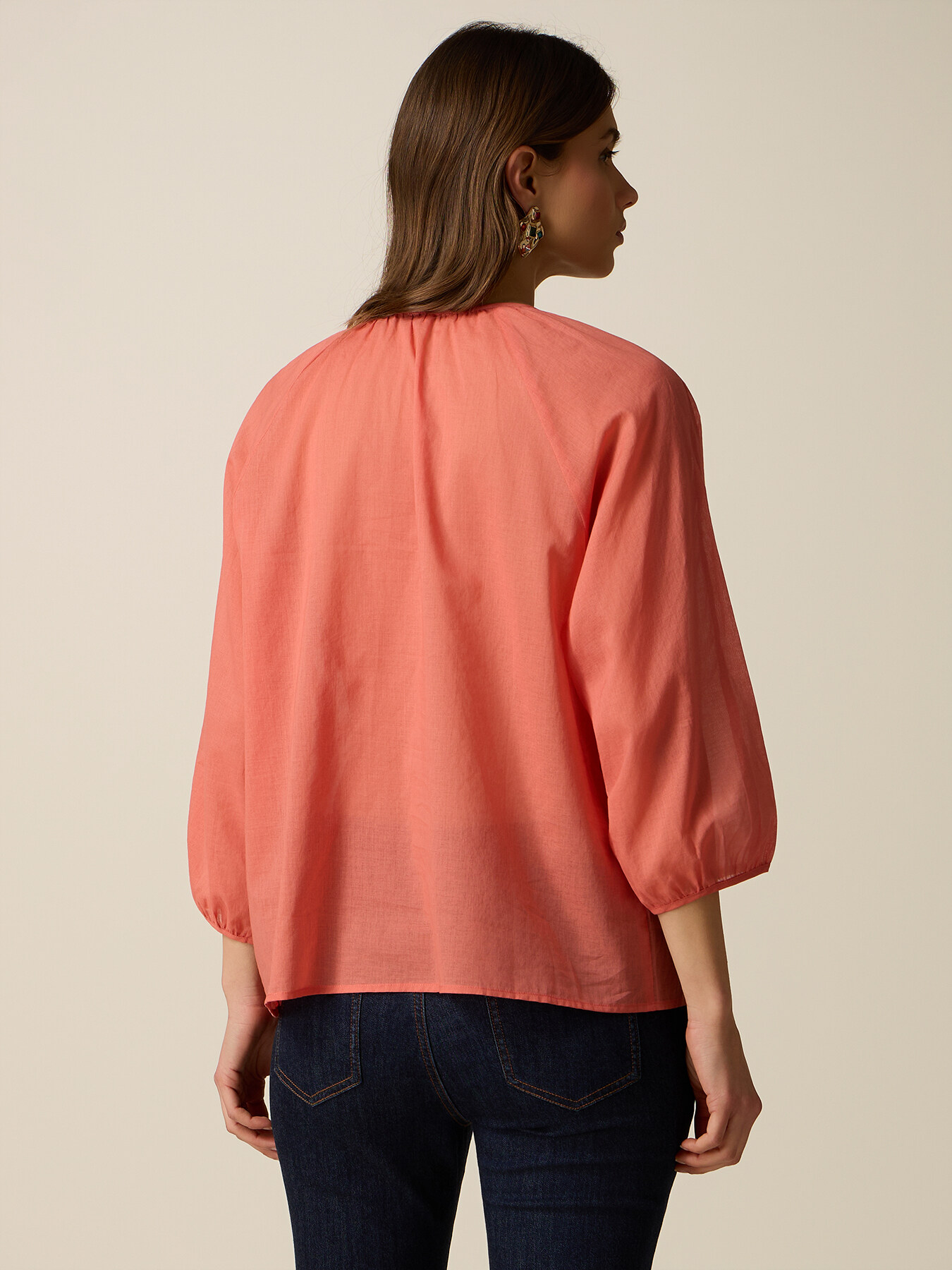 Cotton muslin blouse image number 1