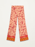Patterned palazzo trousers image number 4