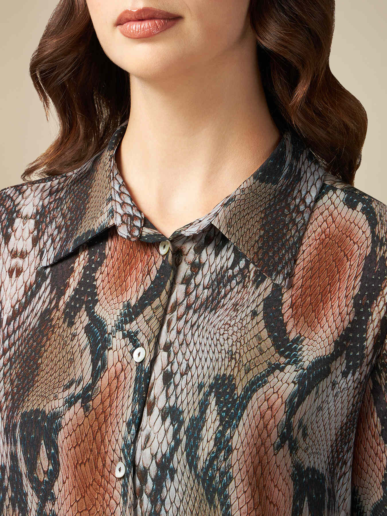 Camicia in georgette fantasia image number 2