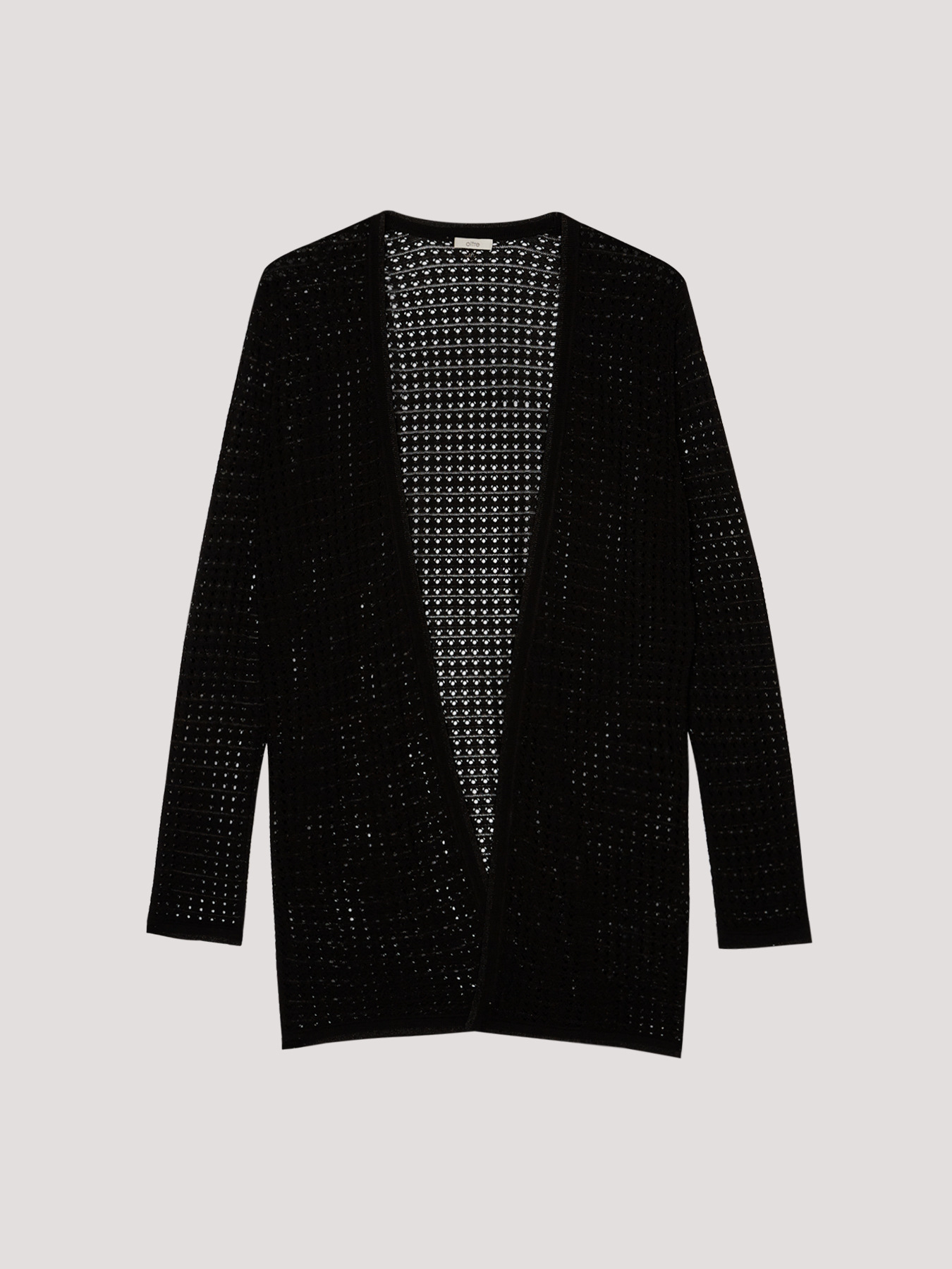 Cardigan mit Lochmuster image number 1