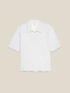 Two-material T-shirt with lace insert image number 3
