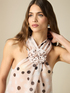 Polka dot top with flower image number 2