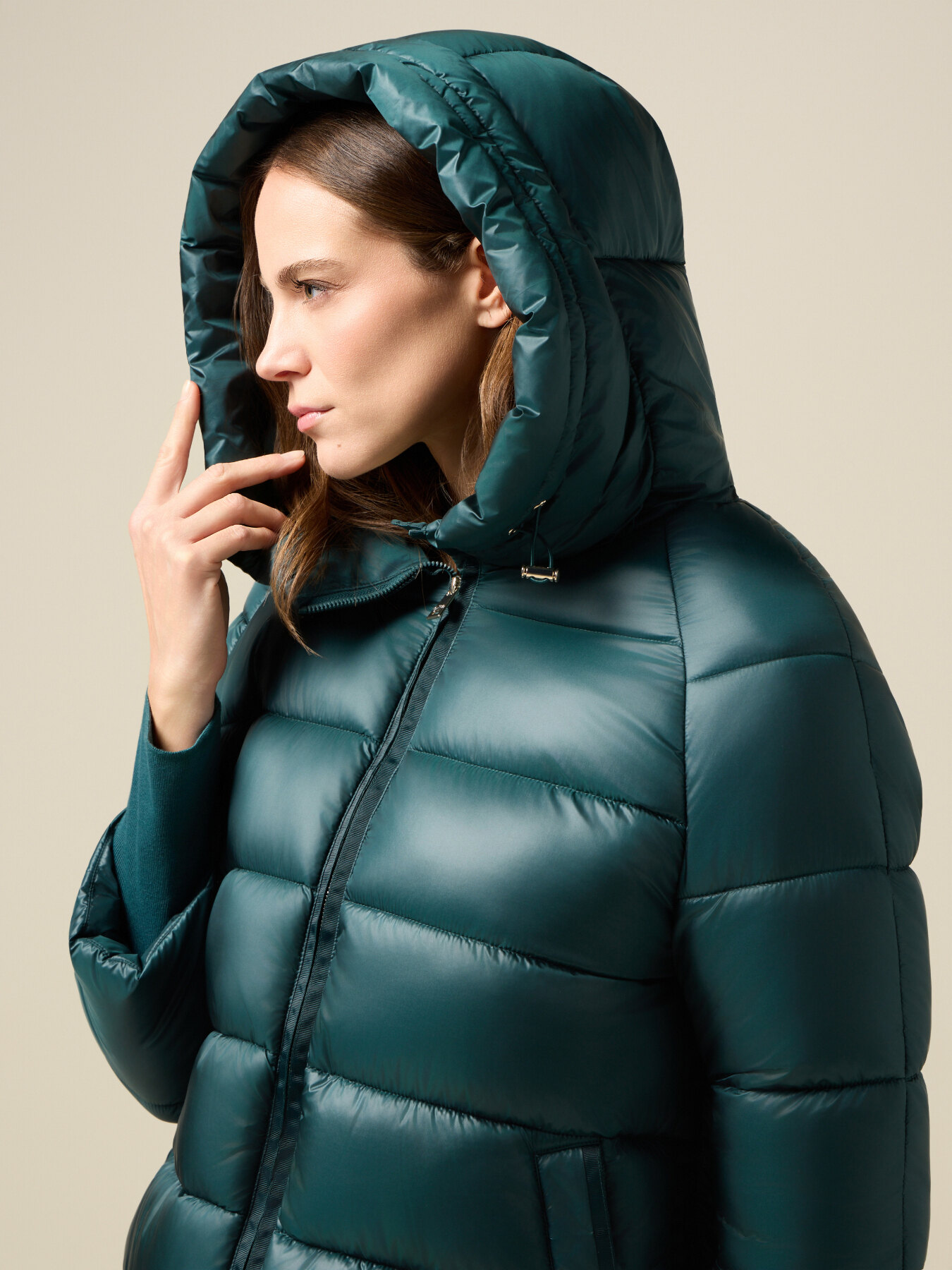 Midi-Daunenjacke mit Kapuze image number 2