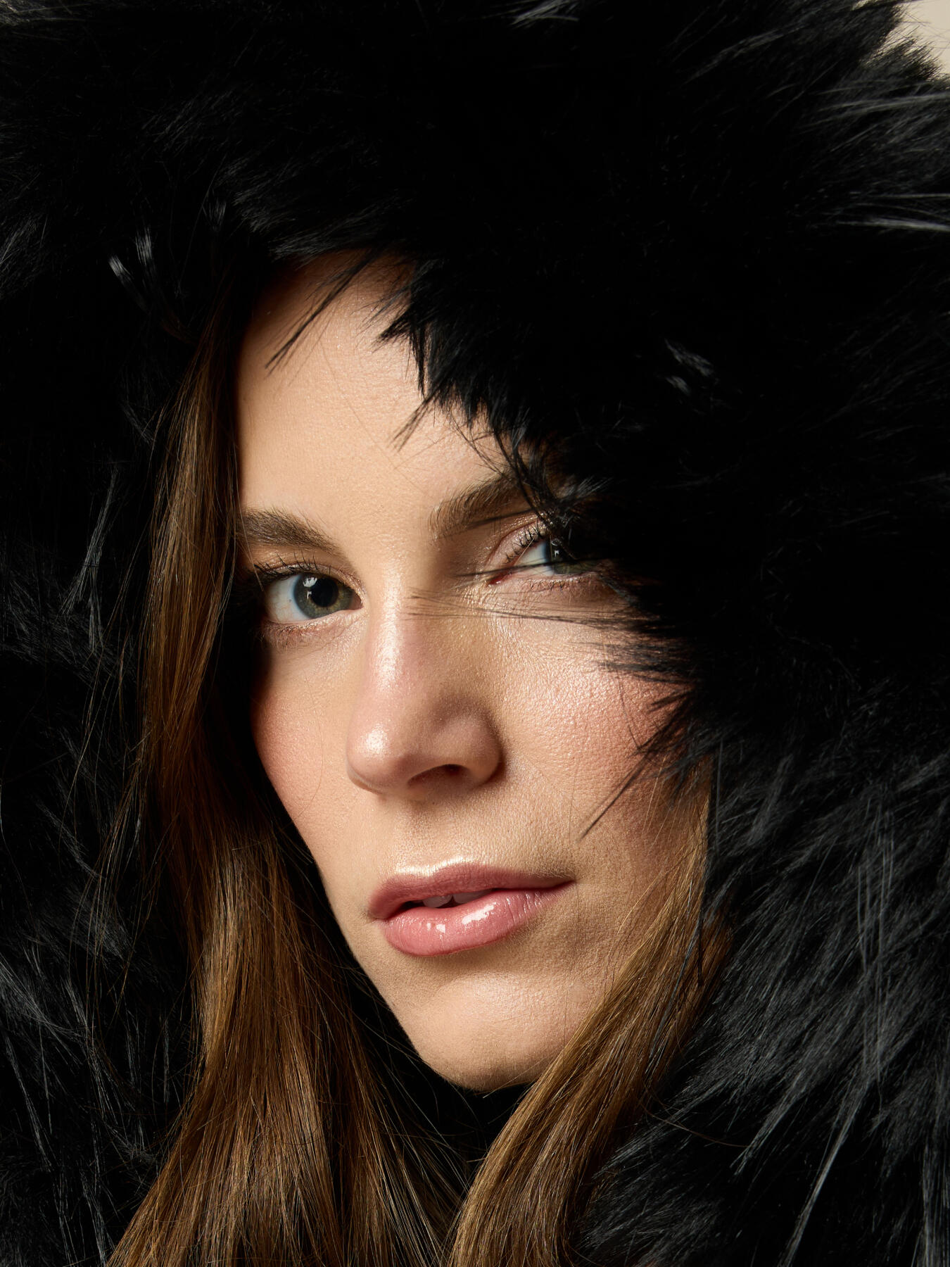 Midi length faux sheepskin jacket image number 2