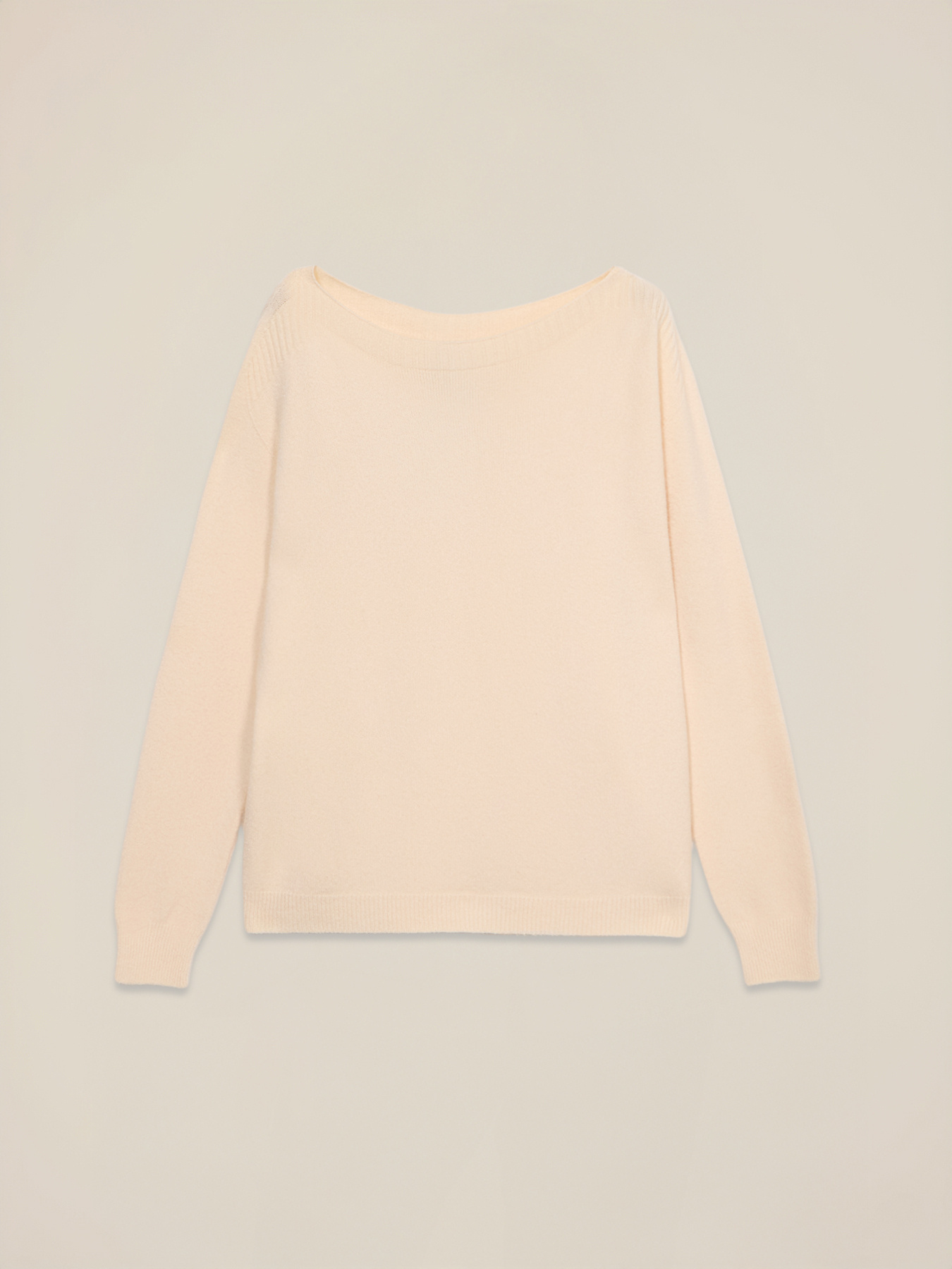 Sweater with boat neckline image number 3