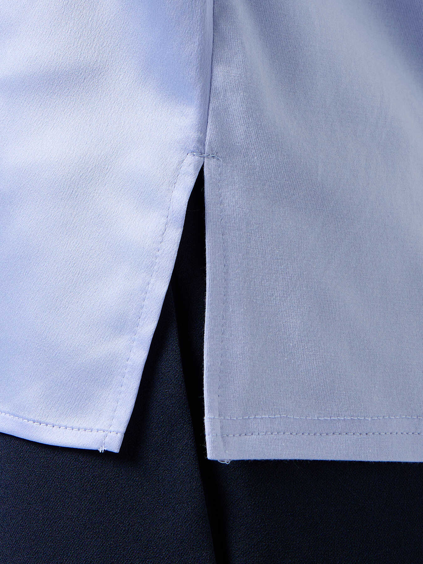 Two-material T-shirt image number 2