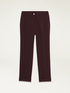 Regular viscose blend trousers image number 4