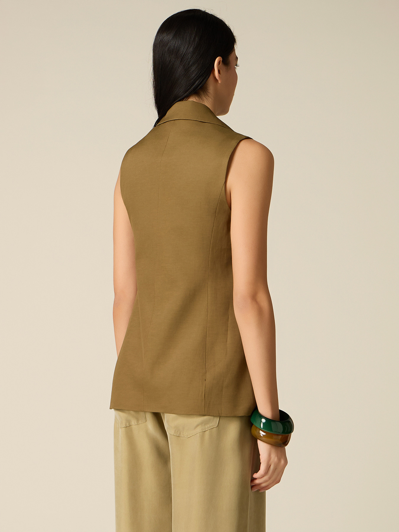 Ma&szlig;geschneiderte Weste aus Leinen-Viskose image number 1