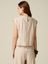 Viscose blend blouse with draping image number 1