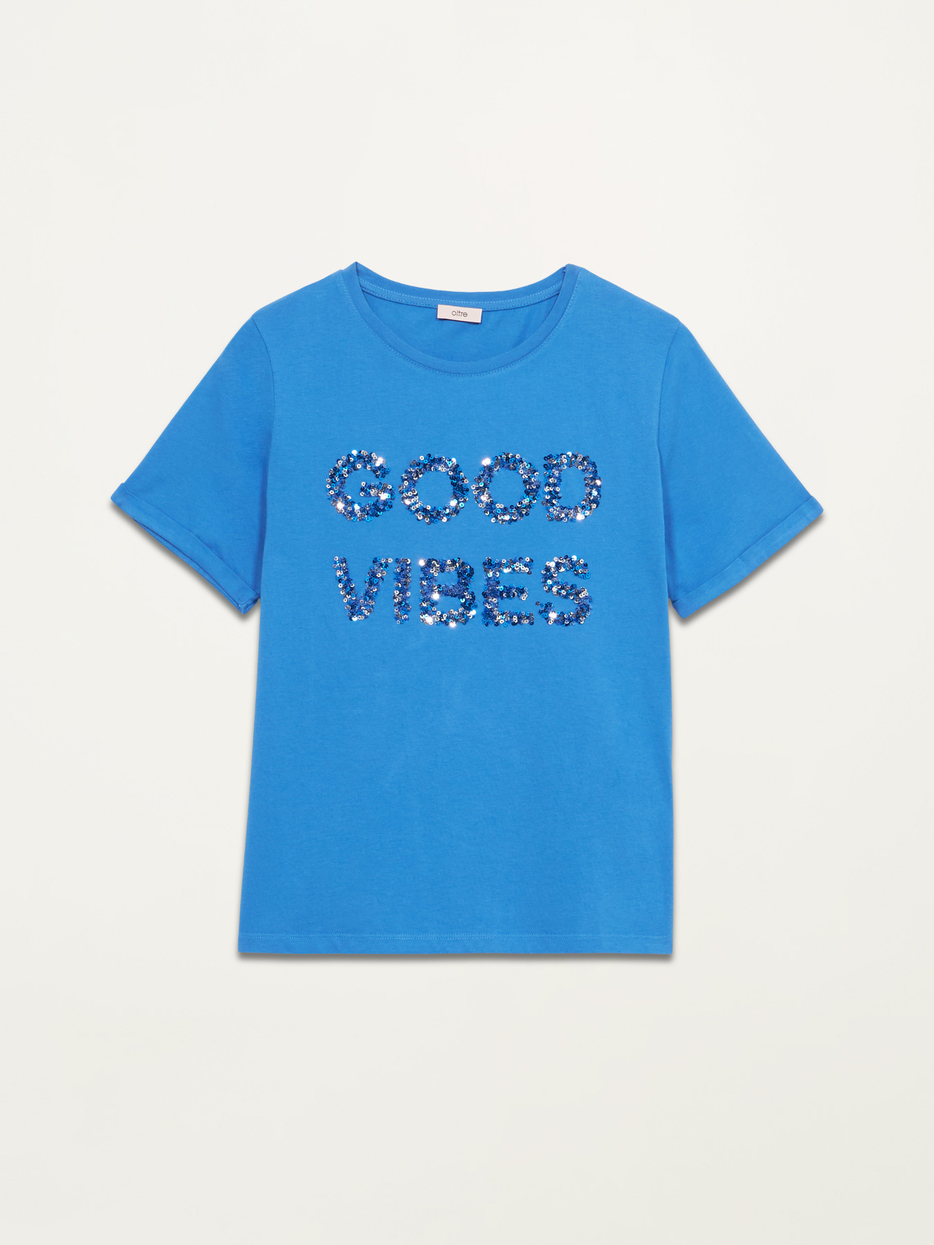 Camiseta con estampado de letras en lentejuelas image number 3