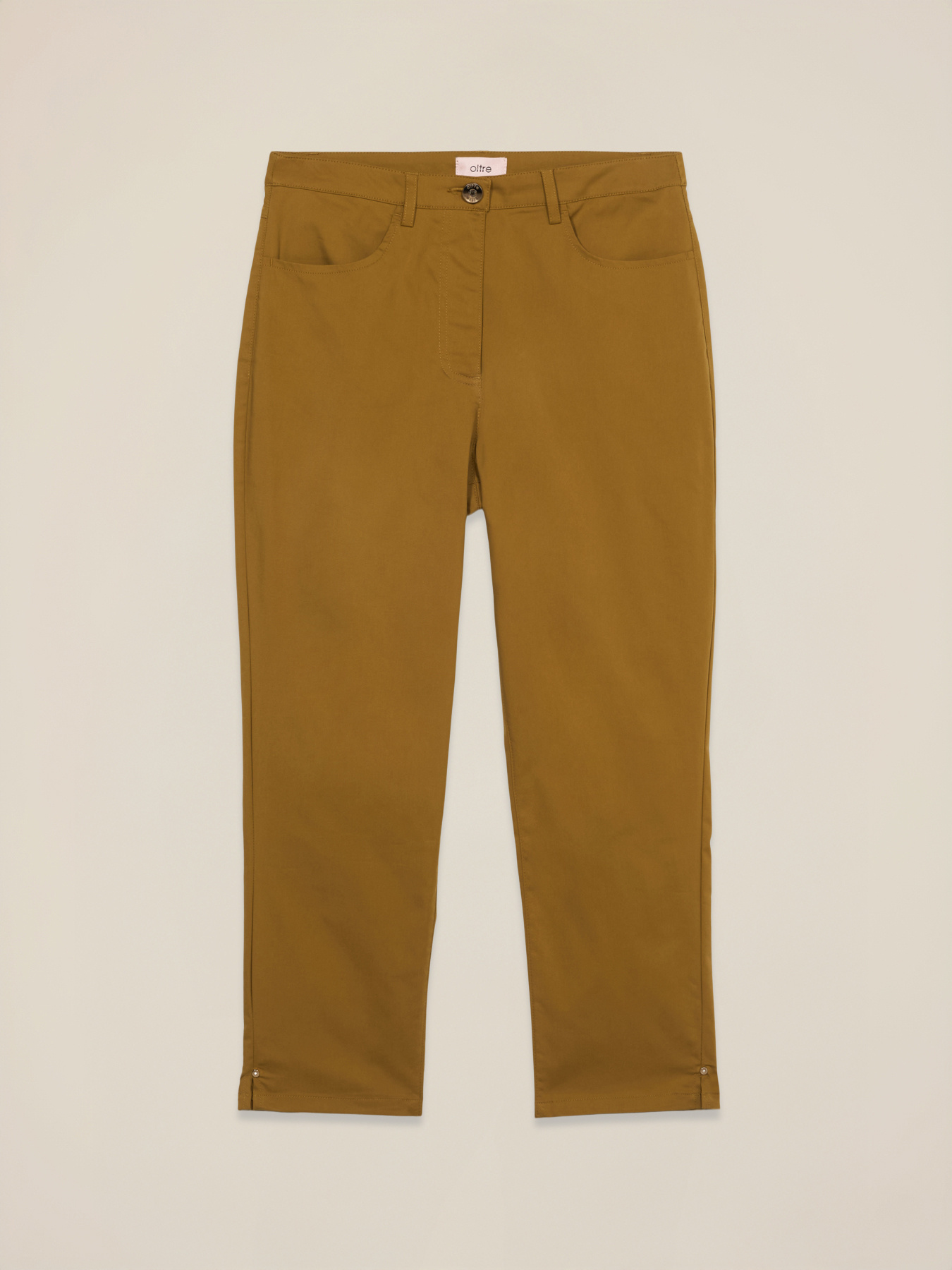 Cropped-Hose aus Baumwollmischung image number 4