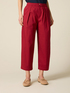 Cropped poplin pants image number 3