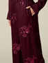 Palazzo pants in satin with sequin embroidery image number 2