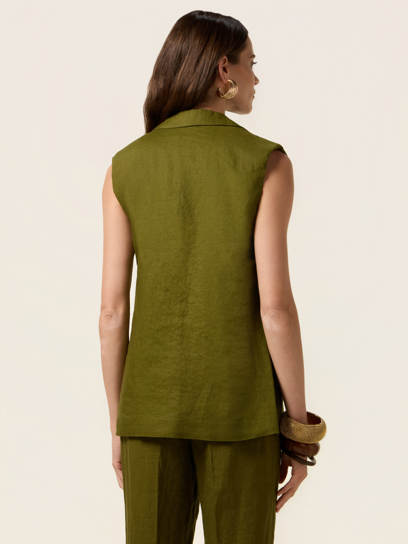 Pure linen waistcoat image number 1