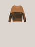 Mohair blend striped sweater image number 3