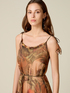 Langes Kleid aus Seidenchiffon-Mix image number 2