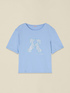 Short sleeve t-shirt with appliqu&eacute;s image number 3