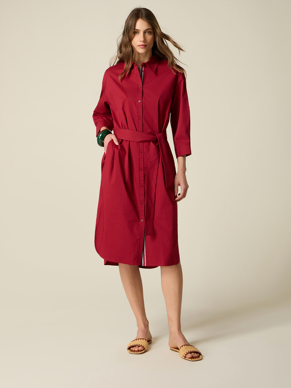 Poplin shirtdress