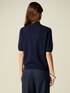 Pull col rond manches courtes en cachemire image number 1