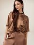 Satin blouse with small pocket image number 3