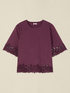 T-Shirt aus Baumwolle mit Makramee-Details image number 3