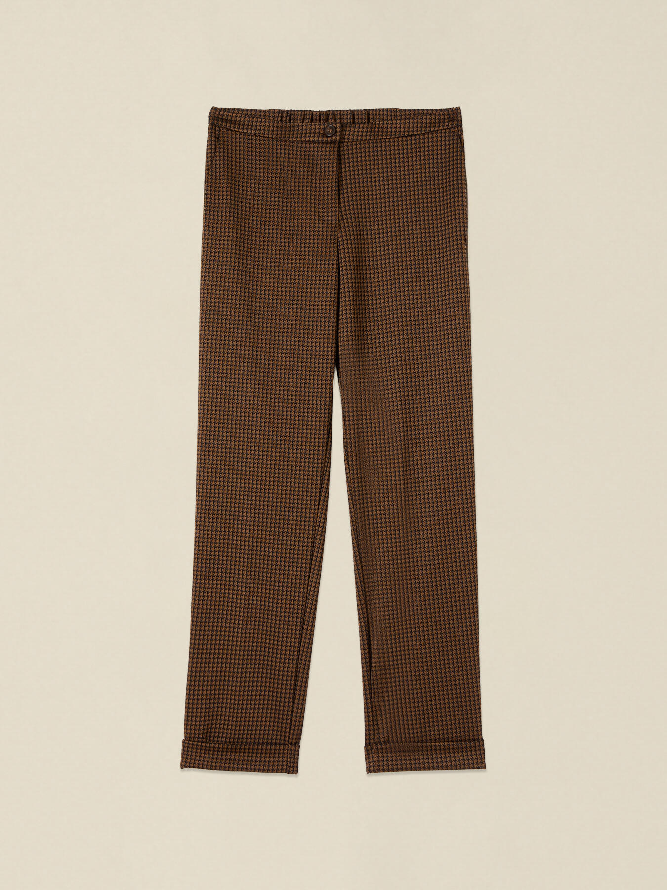 Houndstooth Milano stitch trousers image number 4