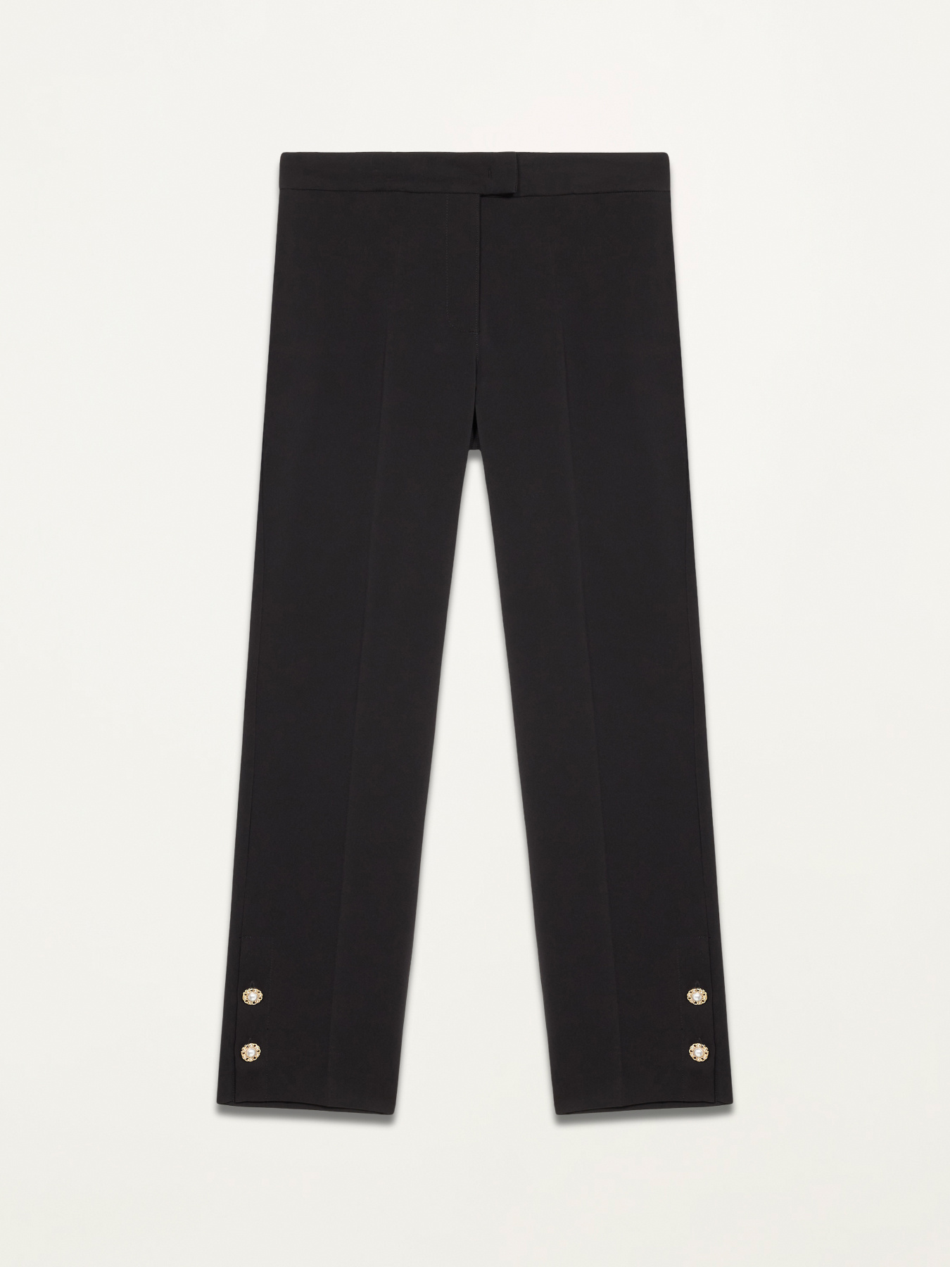 Pantaloni a sigaretta con bottoni gioiello image number 4