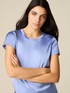 Short sleeve satin blouse image number 2