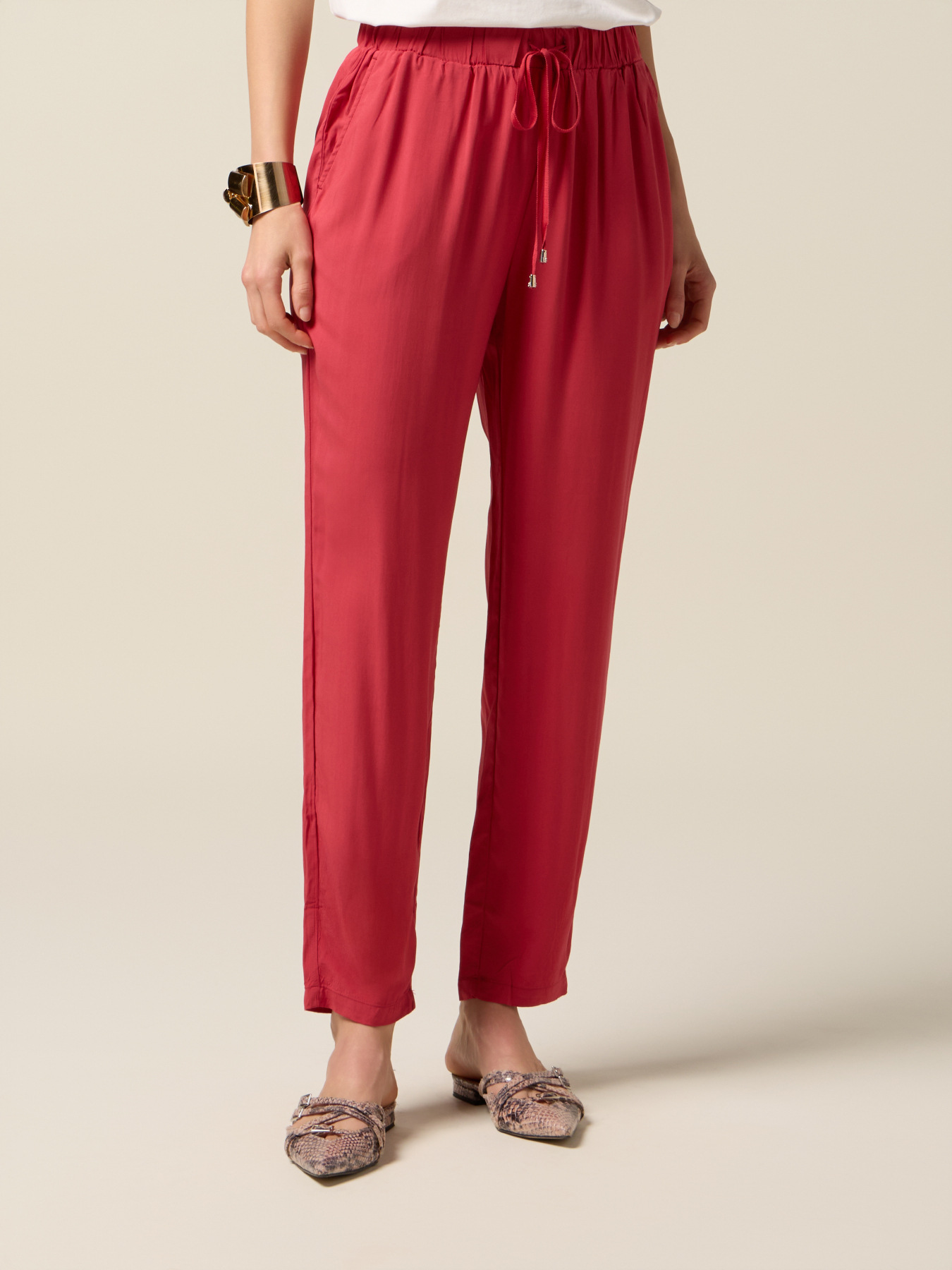 Pantaloni fluidi in viscosa image number 3