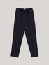 Pantalon jogger &agrave; carreaux en flanelle image number 3